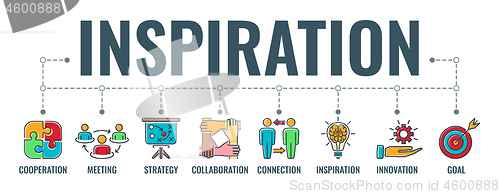 Image of Teamwork Inspiration Typography Banner