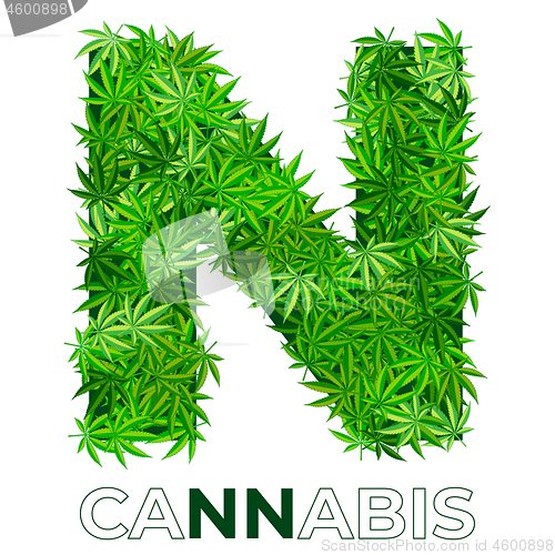 Image of Cannabis Hemp Leaf Logo