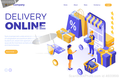 Image of Isometric Online Internet Shopping