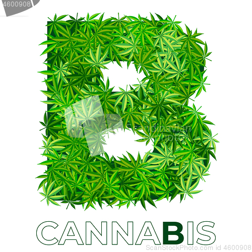Image of Cannabis Hemp Leaf Logo