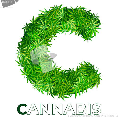 Image of Cannabis Hemp Leaf Logo