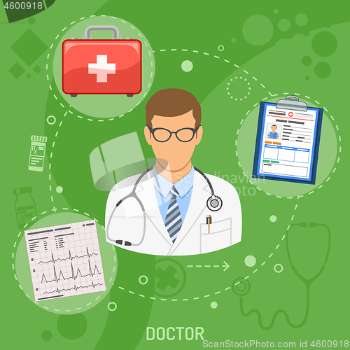 Image of Medical doctor square banner