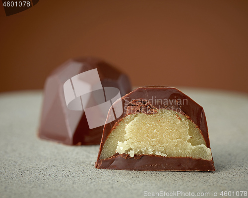 Image of homemade chocolate praline