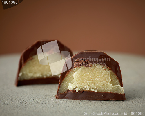 Image of homemade chocolate praline