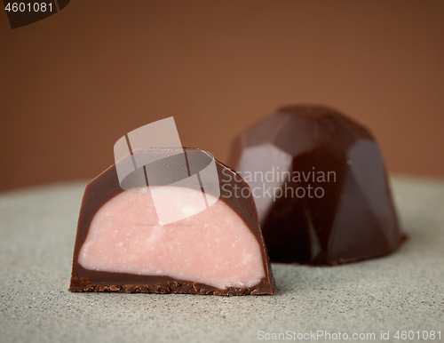 Image of homemade chocolate praline