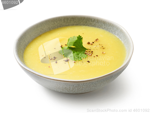 Image of bowl of vegetable cream soup