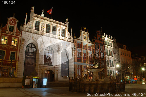 Image of Gdansk at night