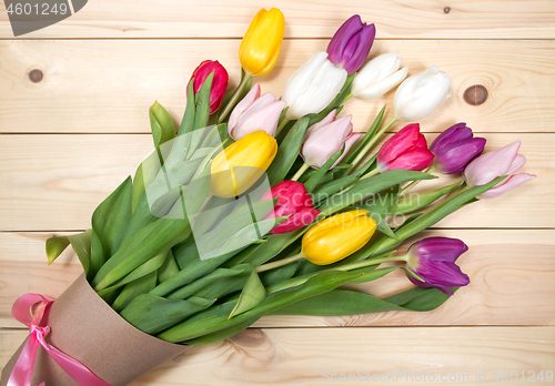 Image of Tulips flowers background