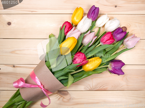 Image of Tulips flowers background