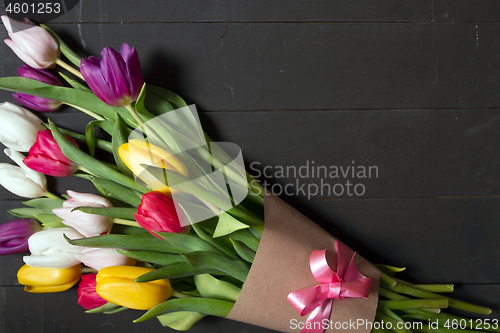 Image of Tulips flowers background