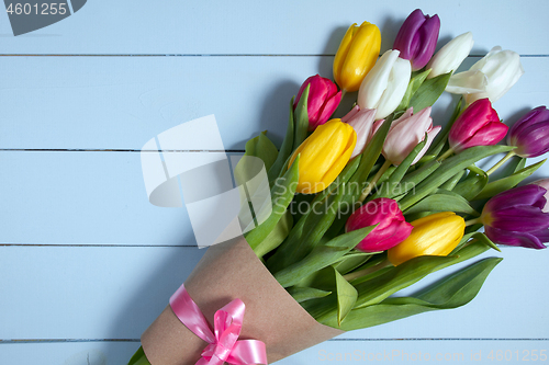 Image of Tulips flowers background