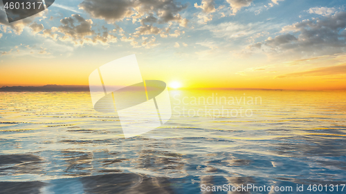 Image of Seascape at sunset