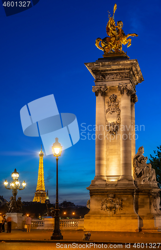 Image of Bridge Alexandre and tower