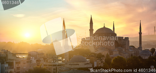 Image of Ayasofya and cityscape