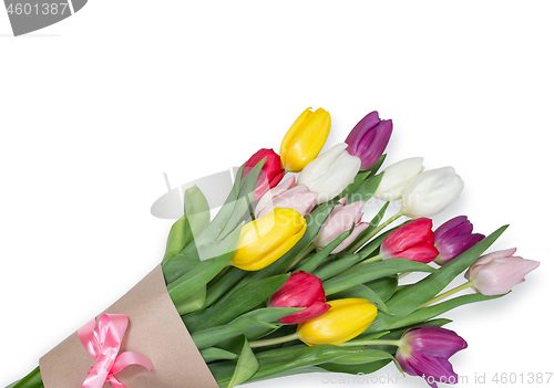 Image of Tulips flowers background