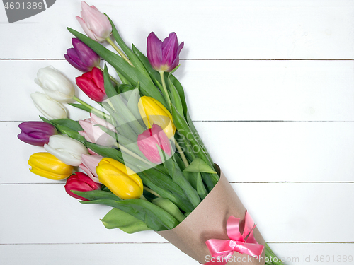 Image of Tulips flowers background