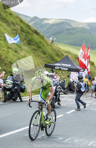 Image of The Cyclist Jean-Marc Marino on Col de Peyresourde - Tour de Fra