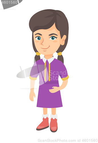 Image of Smiling little caucasian kid girl.