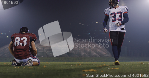 Image of American football players in action