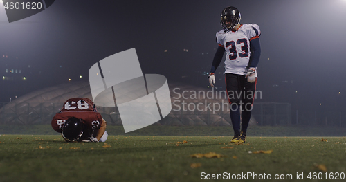 Image of American football players in action