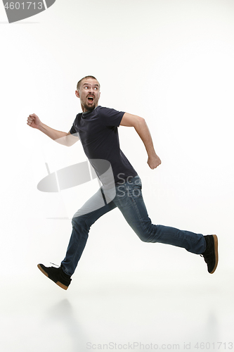 Image of Man running fast