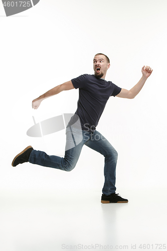 Image of Man running fast