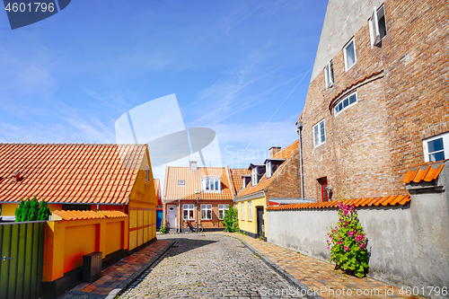 Image of Colorful danish street in the summer