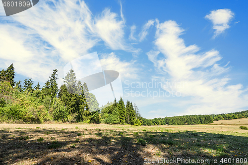 Image of Summer landscape of a countryside valley in Germany