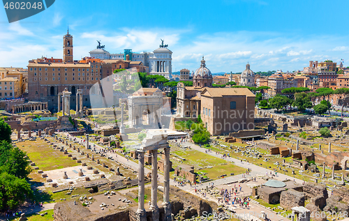 Image of Roman Forum in summer