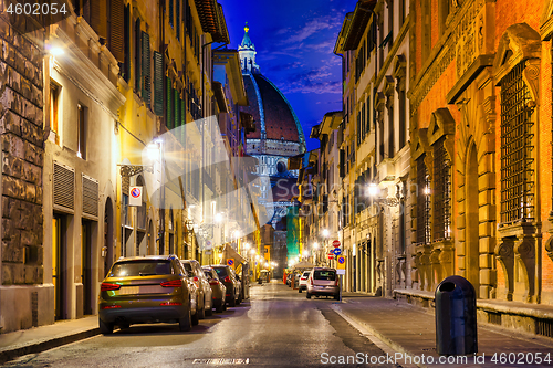 Image of Street of florence and cathedral