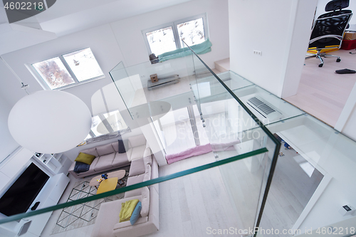 Image of interior of a two level apartment