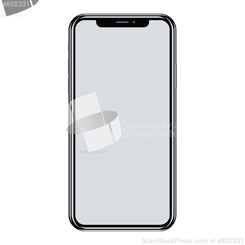 Image of Vector smartphone isolated on white background