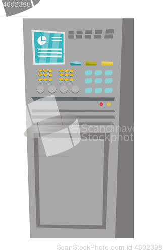 Image of Control panel vector cartoon illustration.