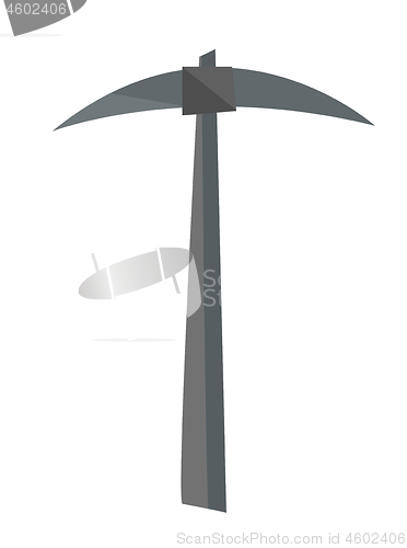 Image of Pickaxe mining tool vector cartoon illustration.