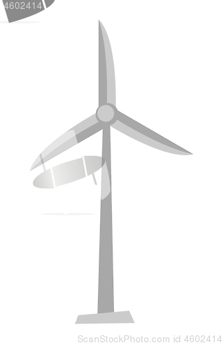 Image of Wind turbine vector cartoon illustration.