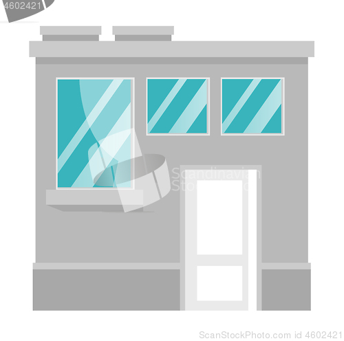 Image of Urban building vector cartoon illustration.