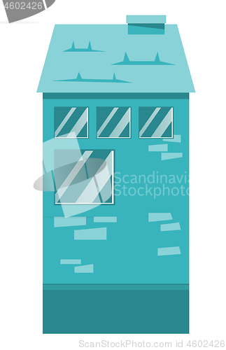 Image of Residential building vector cartoon illustration.