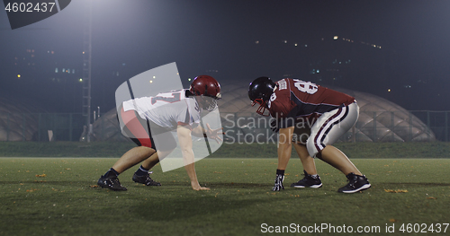 Image of American football players in action