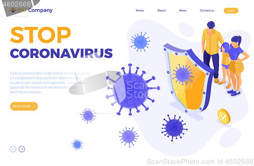 Image of Stop 2019-nCoV Coronavirus Sign