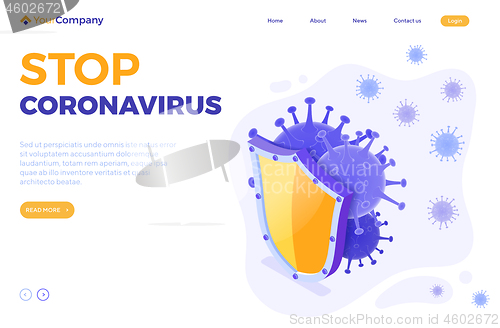 Image of Stop 2019-nCoV Coronavirus Sign