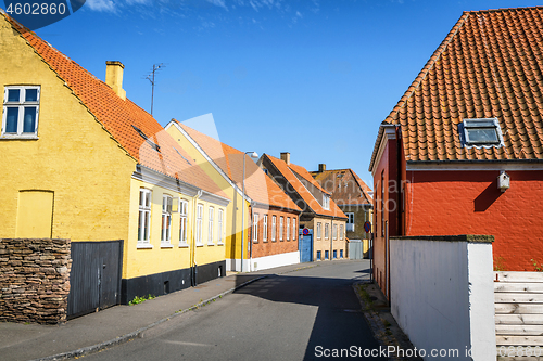Image of Danish city streets with colorful buildings