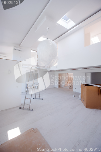 Image of ladder in Interior of apartment