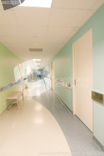 Image of Long corridor in hospital