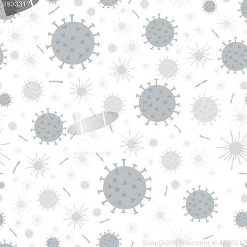 Image of Vector China Coronavirus Seamless Background