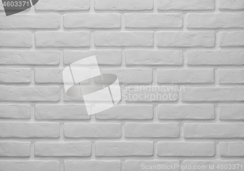 Image of Texture - brick wall painted with white matte paint