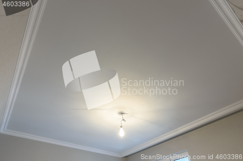 Image of Plastered ceilings in the room after renovation