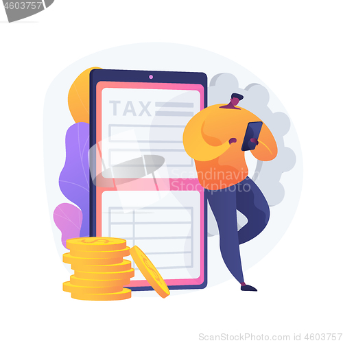 Image of Tariff repay vector concept metaphor