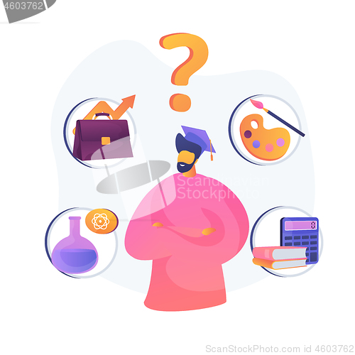 Image of Profession choice vector concept metaphor