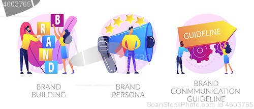 Image of Brand awareness vector concept metaphors.