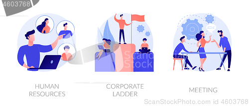 Image of Corporate culture vector concept metaphors